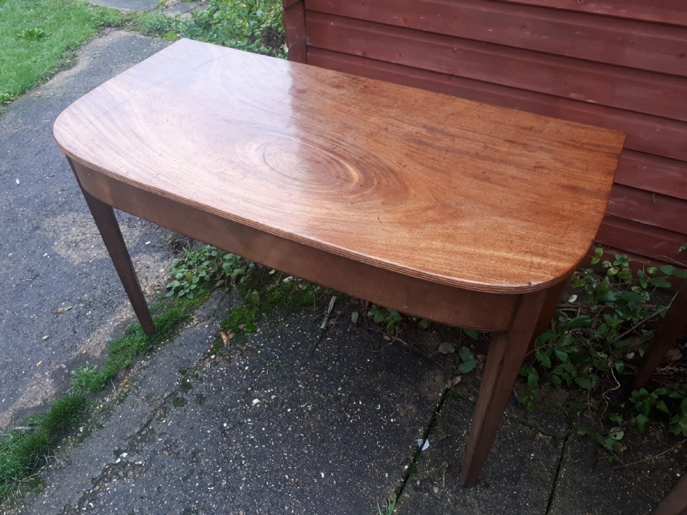Pair of early 19th century mahogany side tables View III