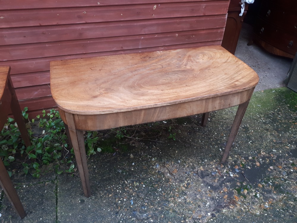 Pair of early 19th century mahogany side tables View IV
