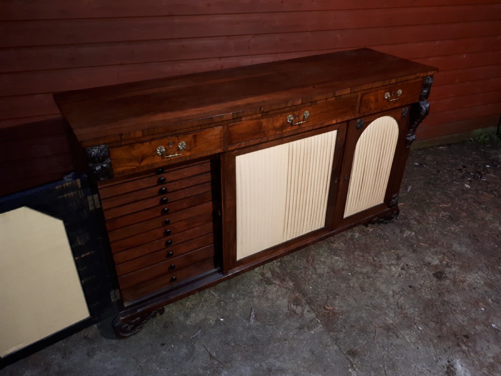 Good quality mid 19th century rosewood side cabinet View II