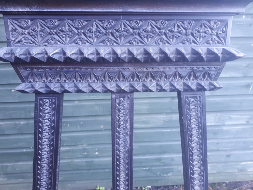 Late 19th century carved picture display easel View III