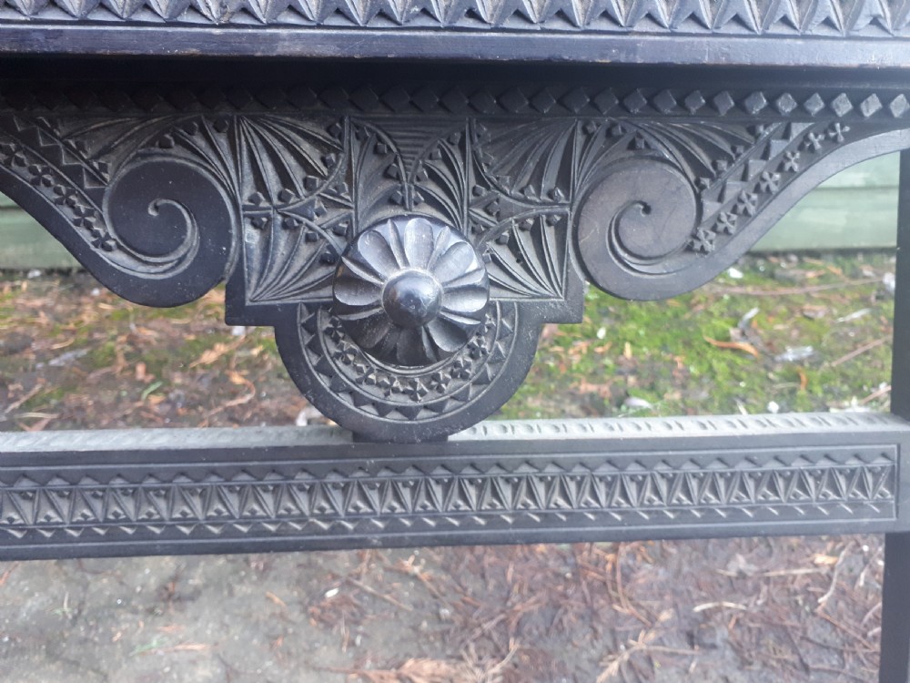 Late 19th century carved picture display easel View VI