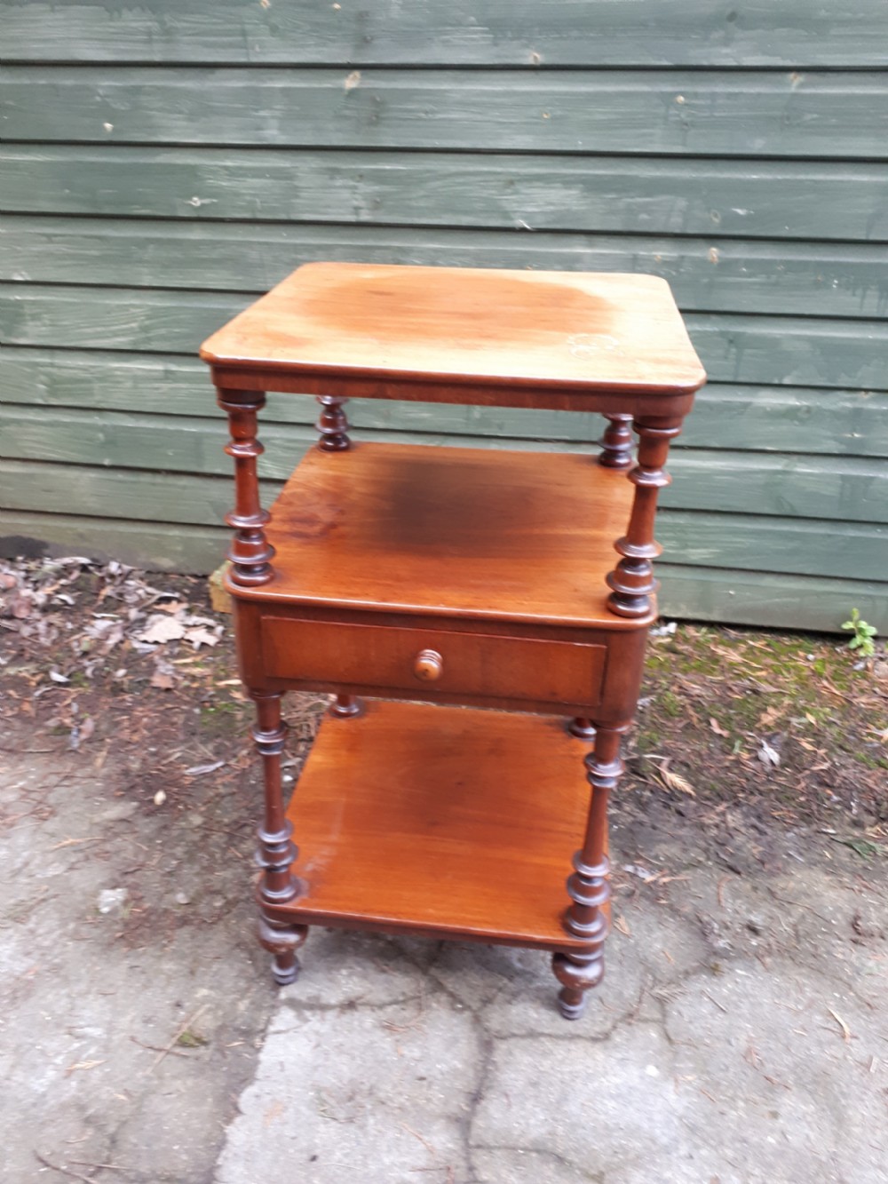19th century mahogany bedside table