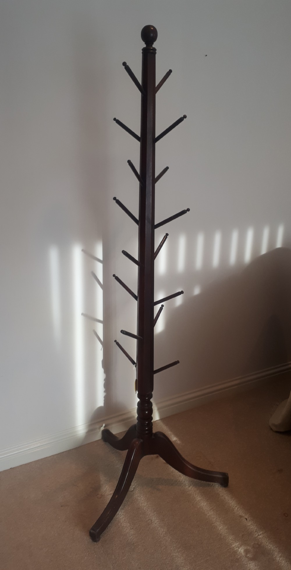 Regency mahogany hat stand