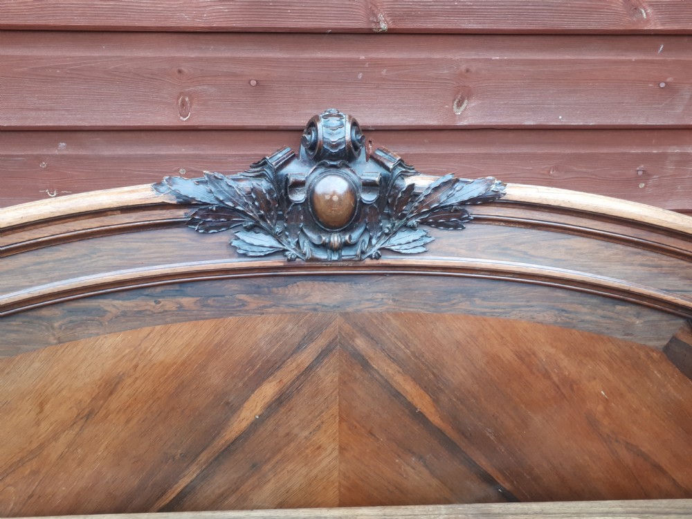 19th century rosewood double bed. View VI