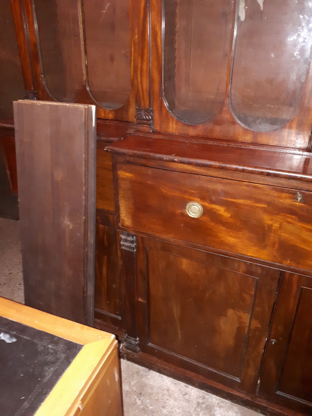 19th century mahogany  secretaire  library bookcase  View VI