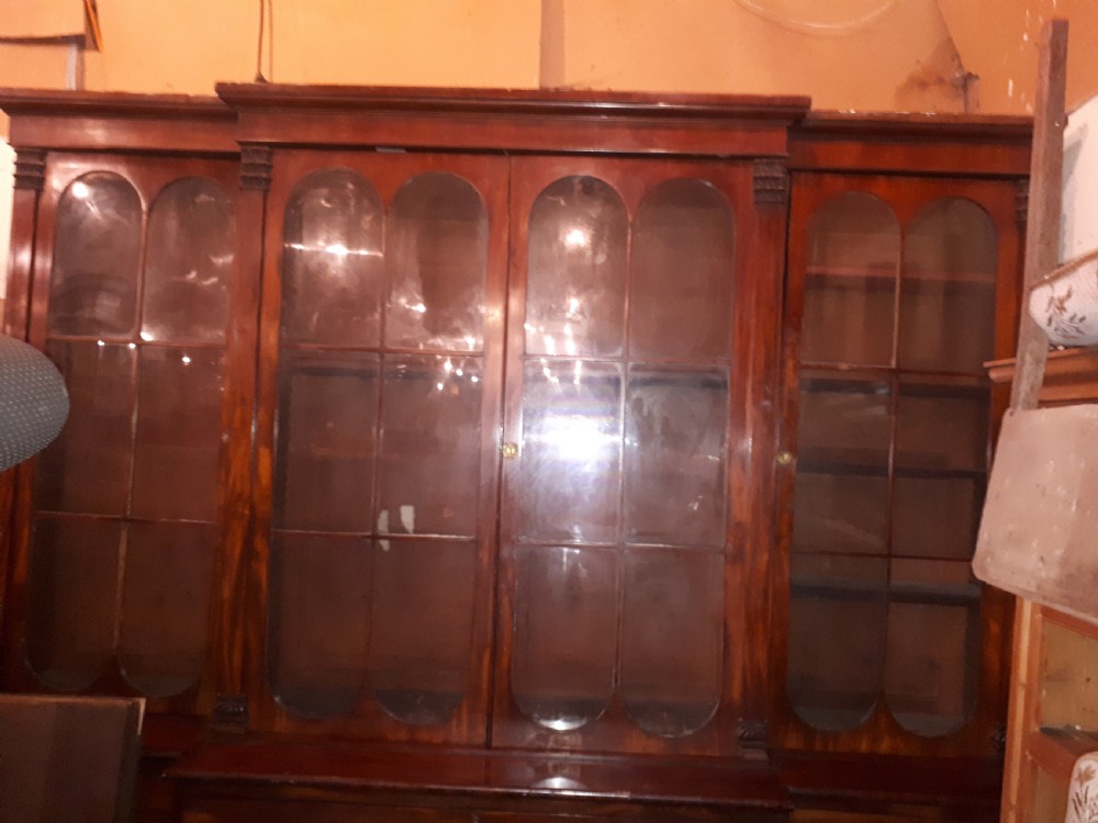 19th century mahogany  secretaire  library bookcase  View VII
