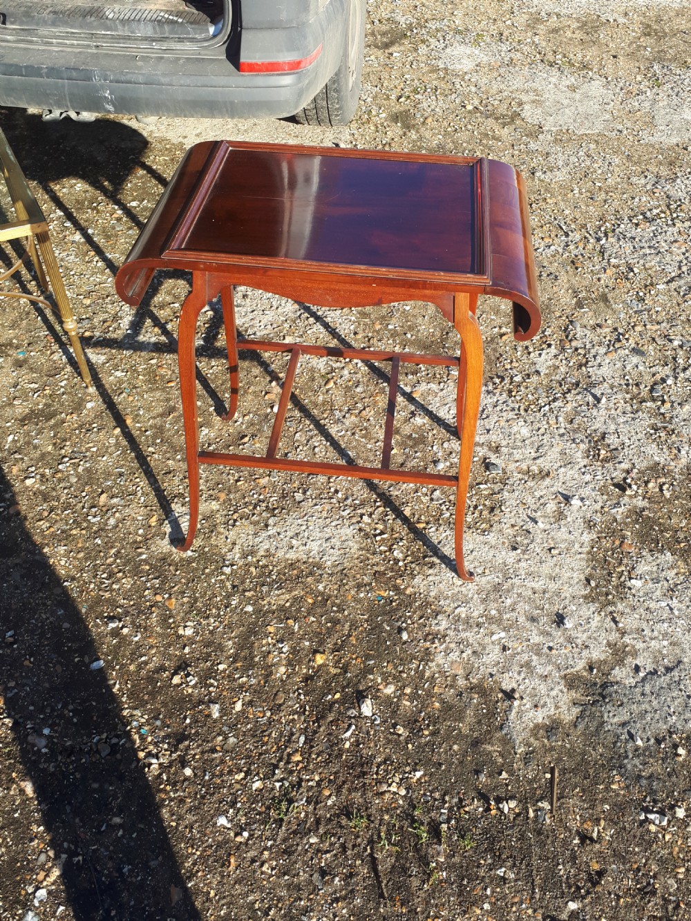 Elegant  mahogany  aesthetic movement occasional  table.  View II