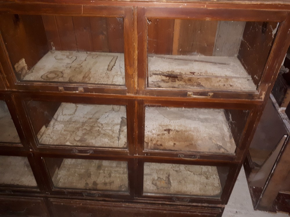 Useful early 20th century mahogany haberdashery cabinet View III