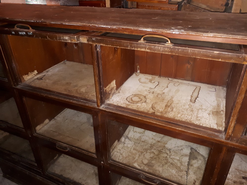 Useful early 20th century mahogany haberdashery cabinet View IV