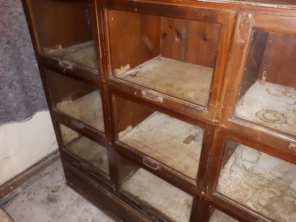 Useful early 20th century mahogany haberdashery cabinet View V