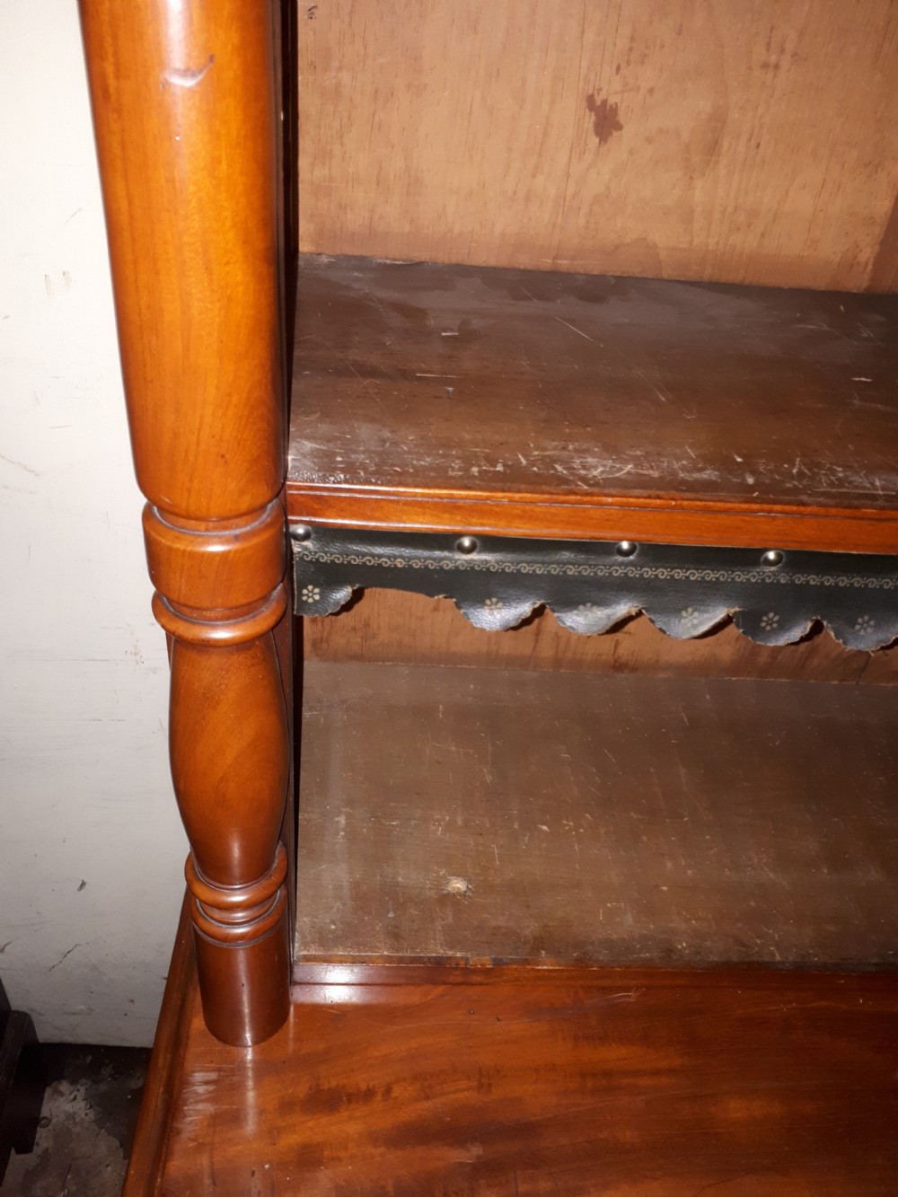 Late Victorian mahogany library bookcase  View II