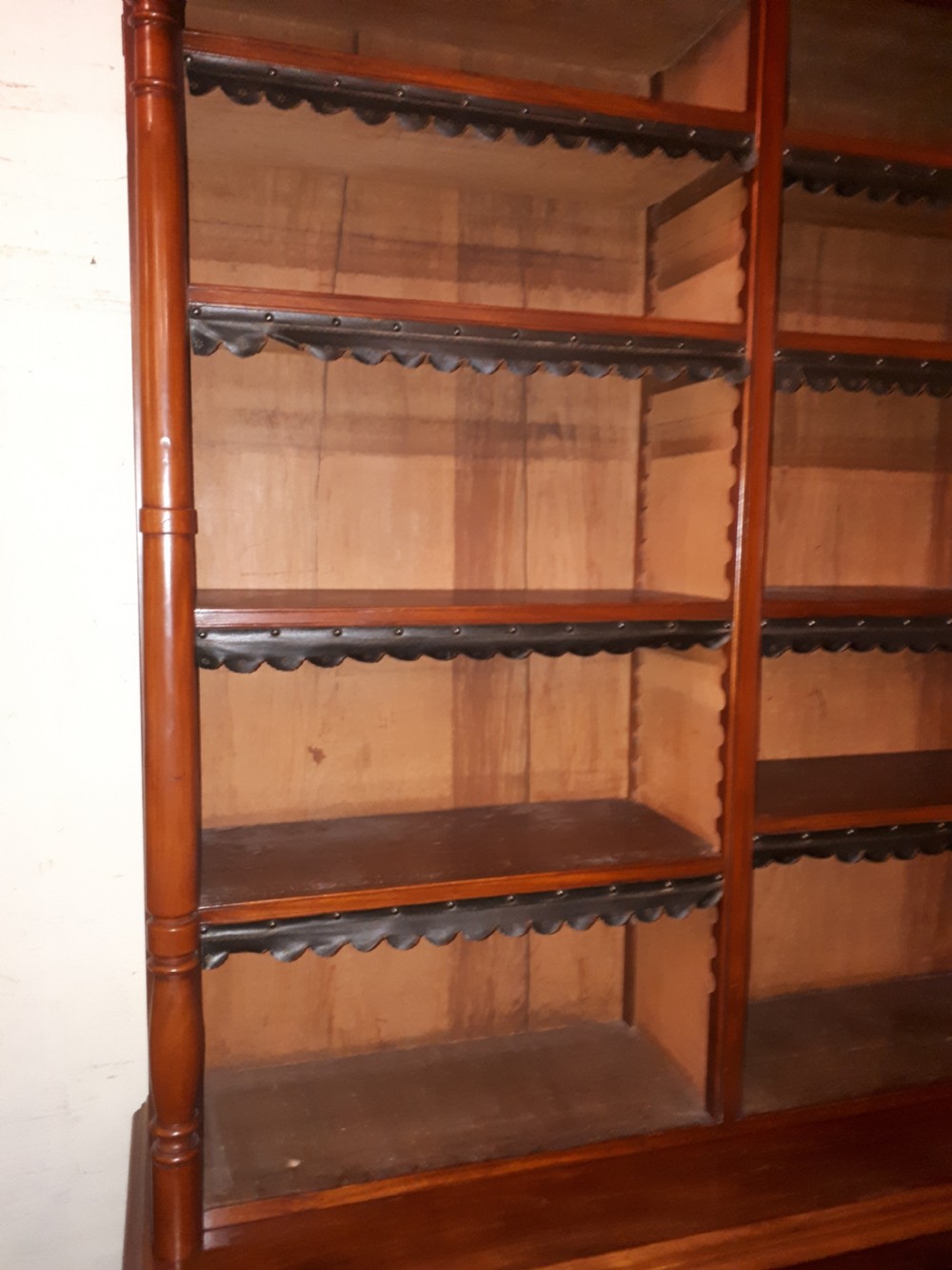 Late Victorian mahogany library bookcase  View V