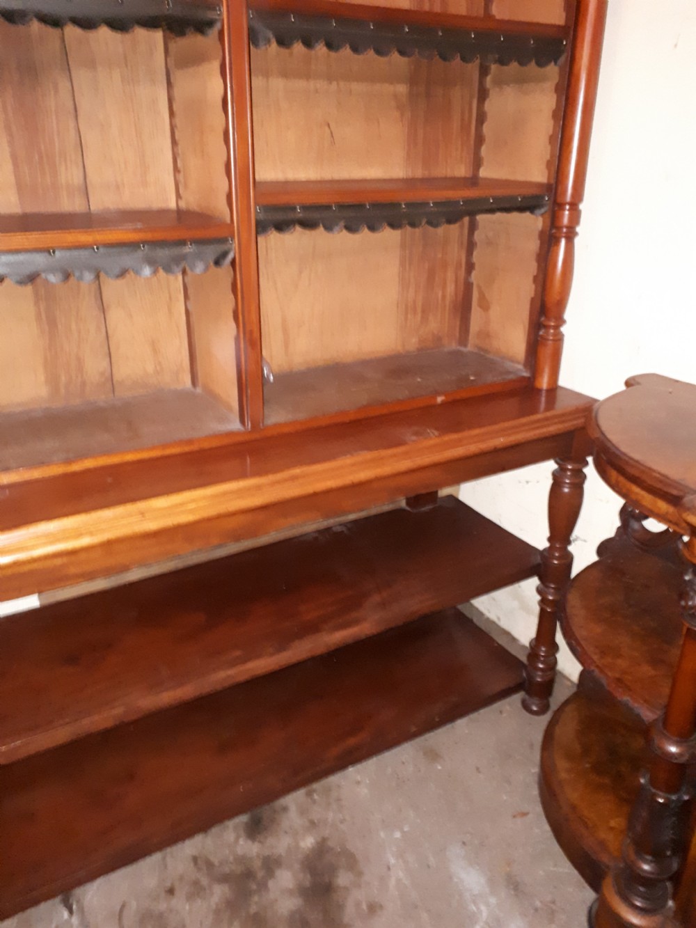 Late Victorian mahogany library bookcase  View VI
