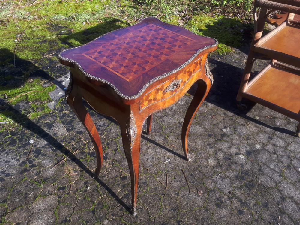 Late 19th century gilt metal mounted vanity dressing table View V