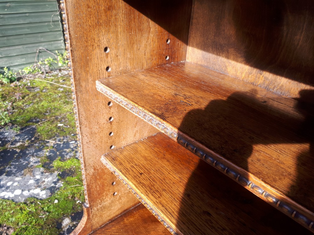 Pair of useful  oak bookcases  View VI