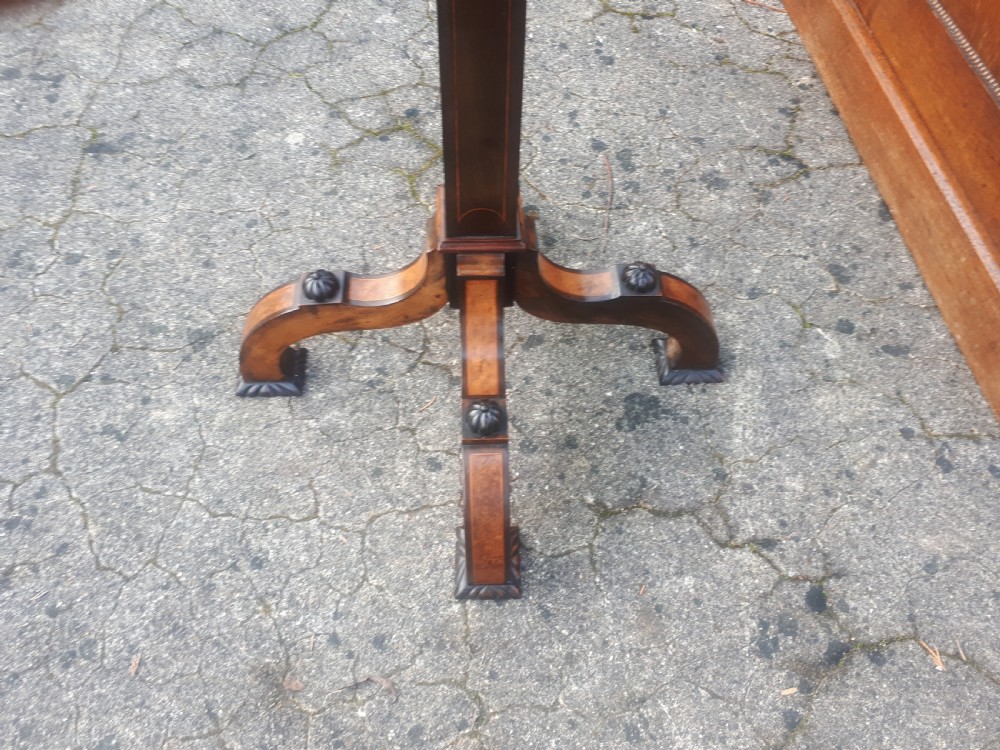 19th century inlaid occasional table in the manner of Gillows View VI