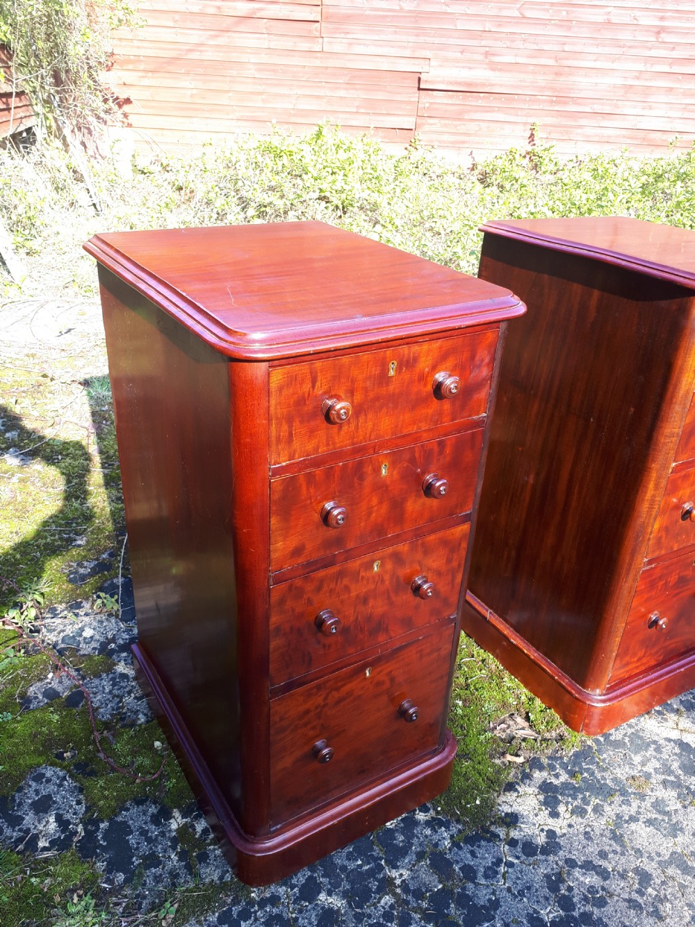 Pair of mahogany bedside chests View VII