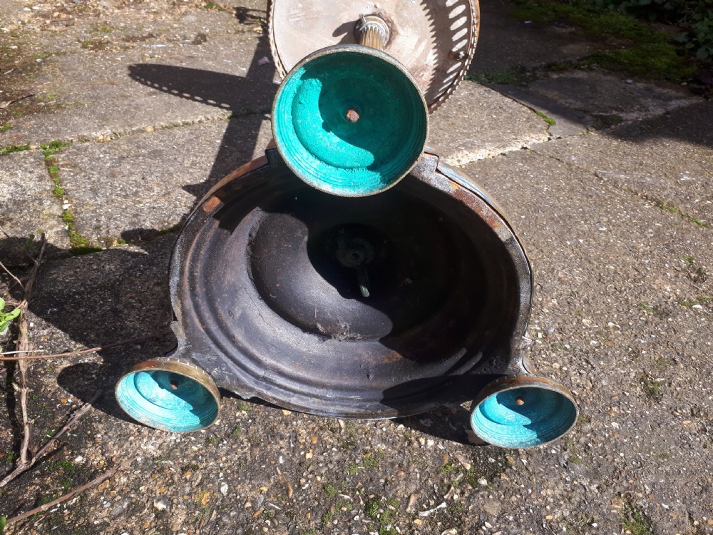 Good heavy brass fully adjustable lamp standard View VIII