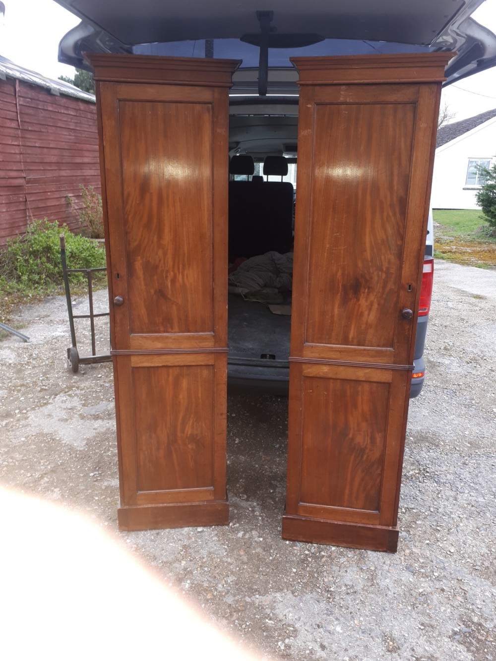 Useful pair of 19th century mahogany 
