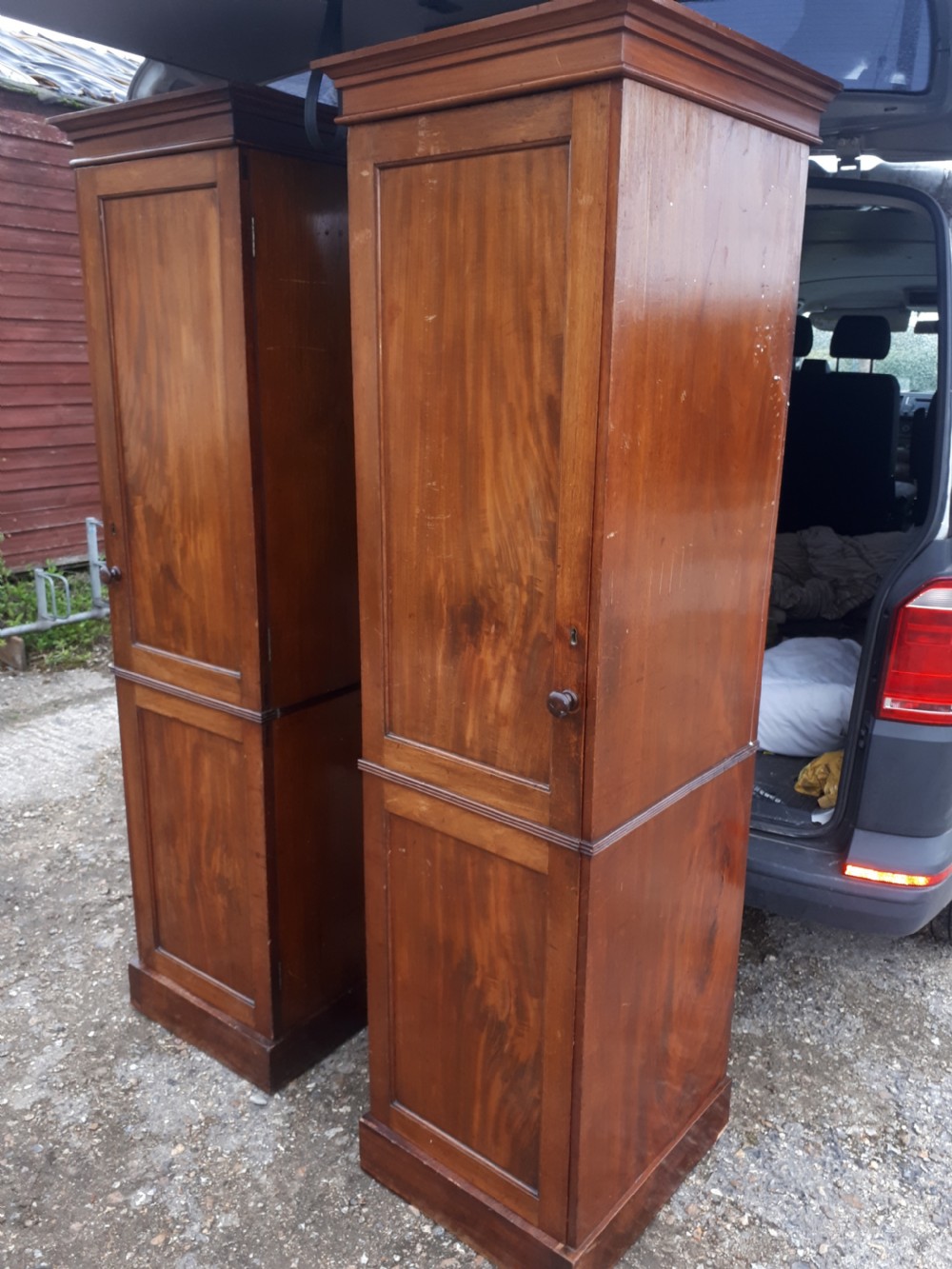 Useful pair of 19th century mahogany 