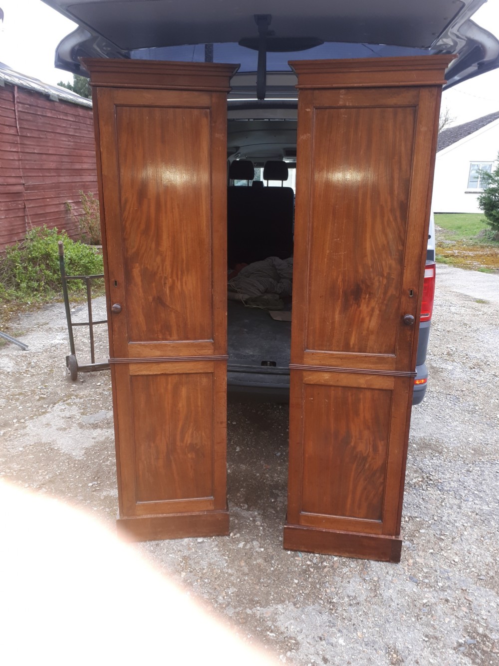 Useful pair of 19th century mahogany 