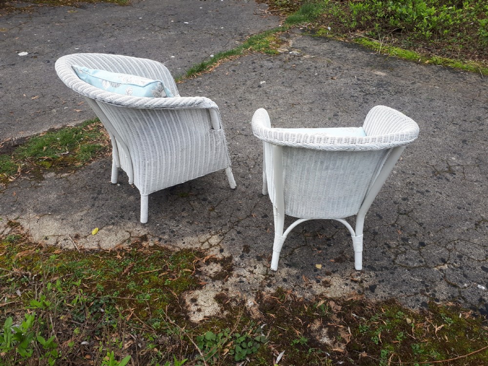 2 Lloyd Loom armchairs  View III