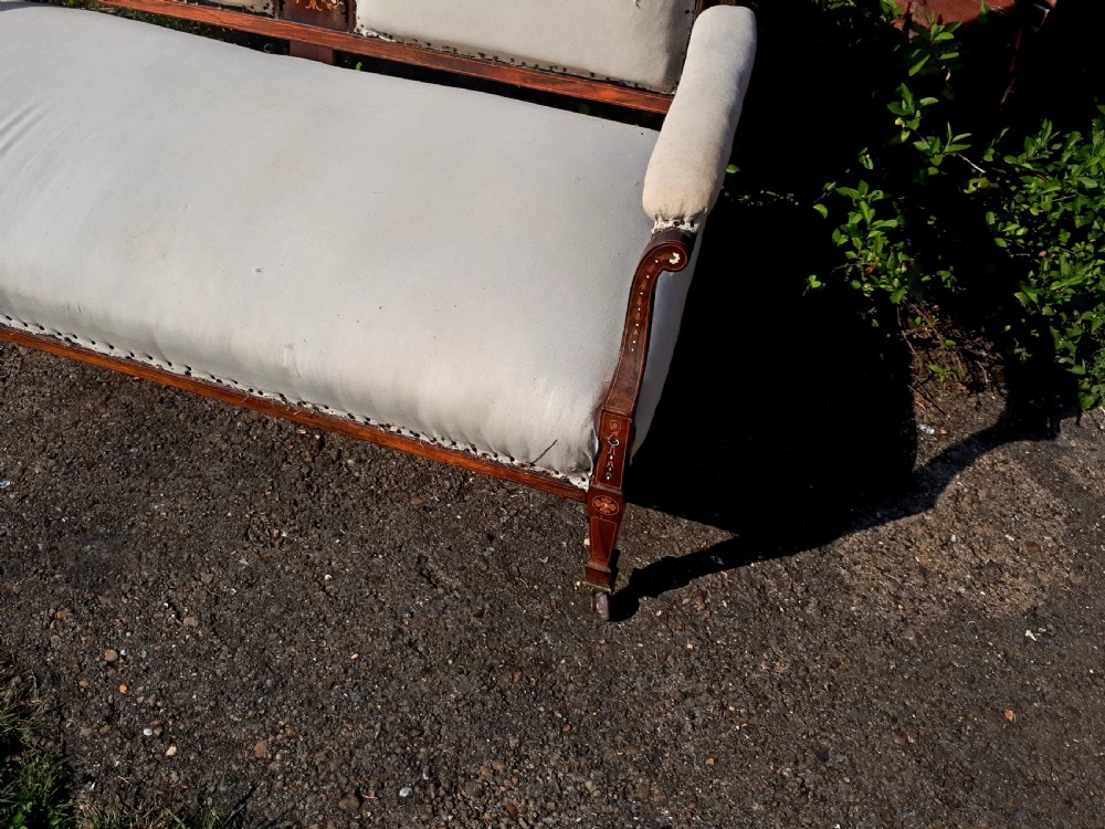 Good quality inlaid rosewood settee View III