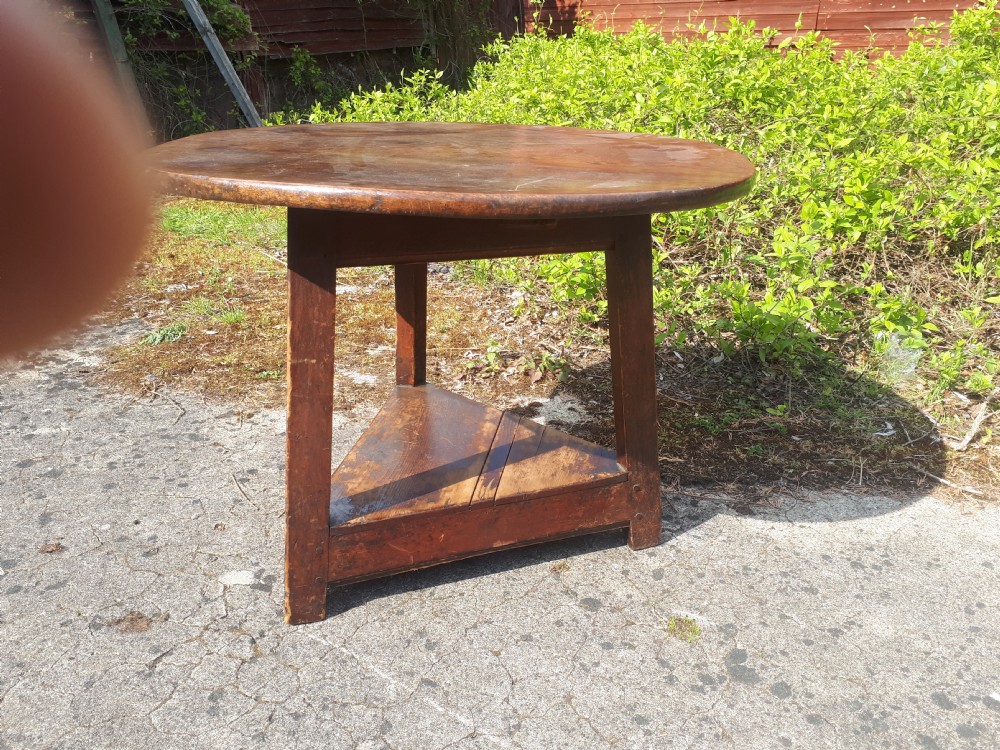 Antique cricket table.  View III
