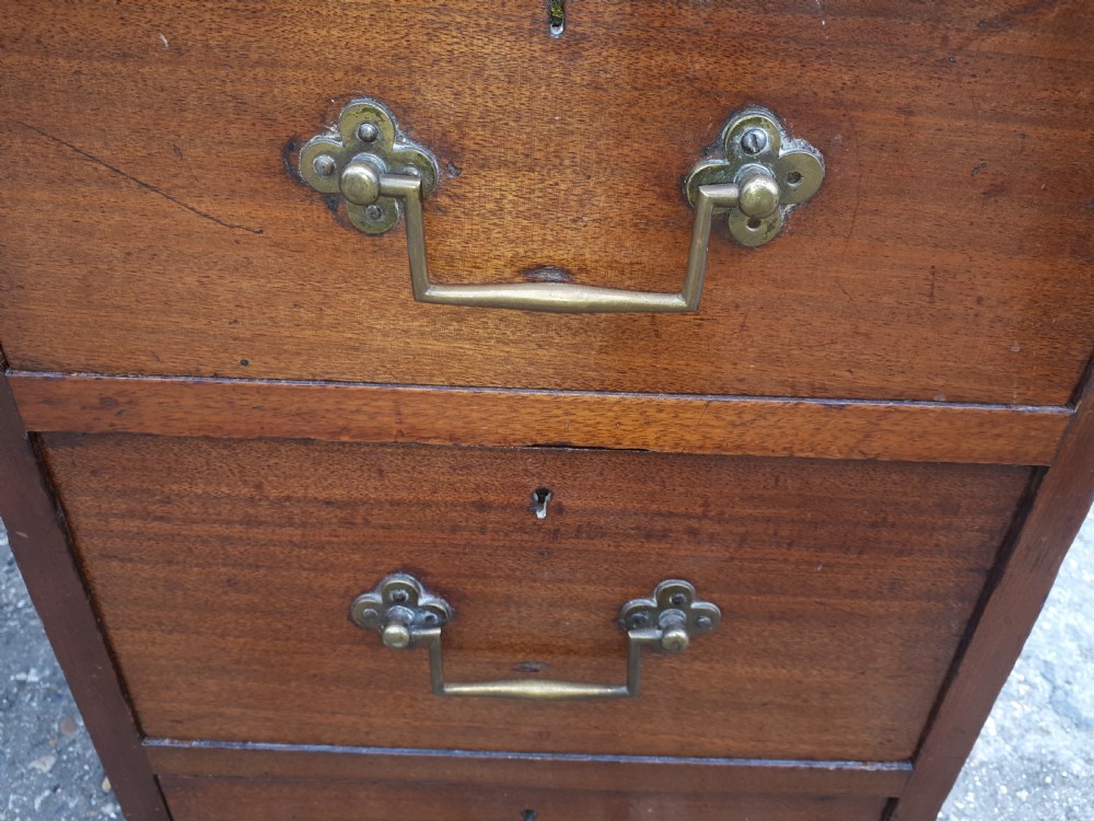 Victorian kneehole pedestal desk  View II