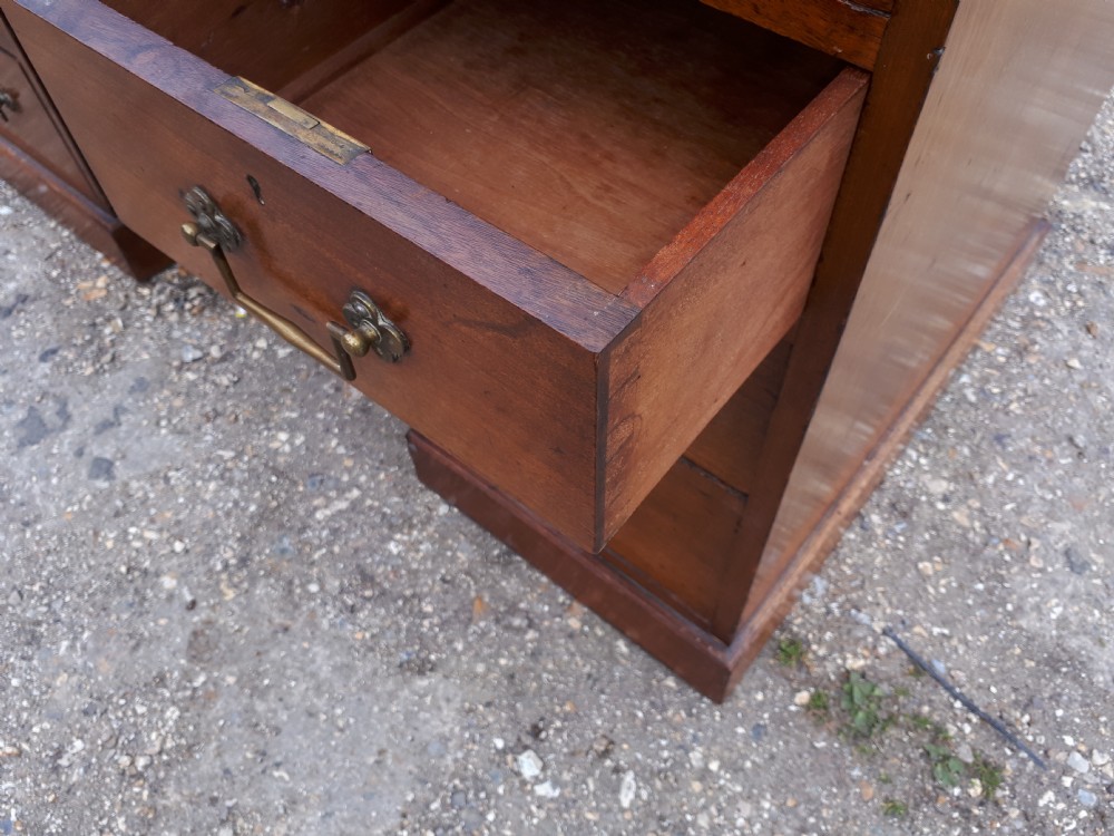 Victorian kneehole pedestal desk  View III