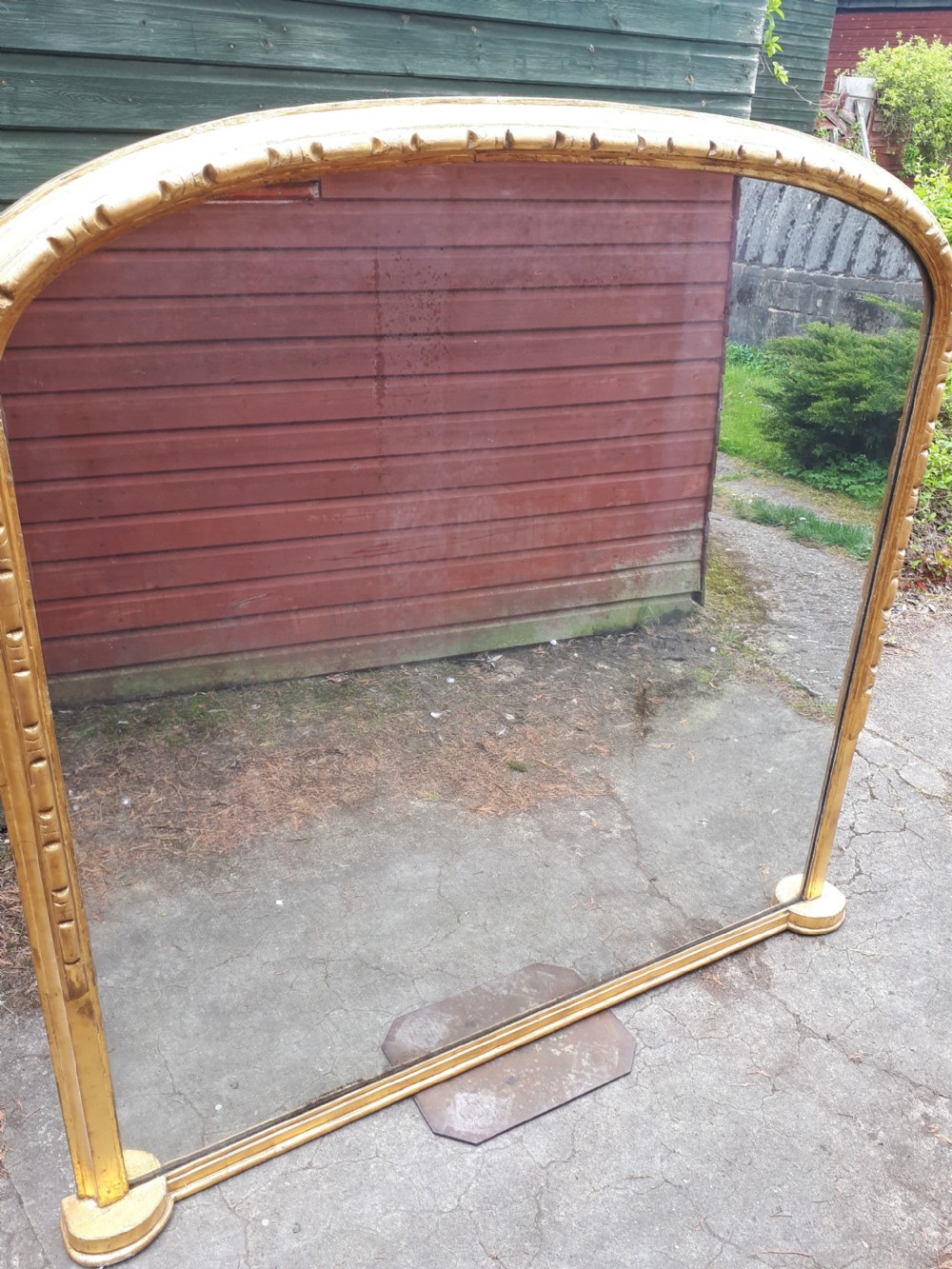 Large Victorian gilt mirror View VII