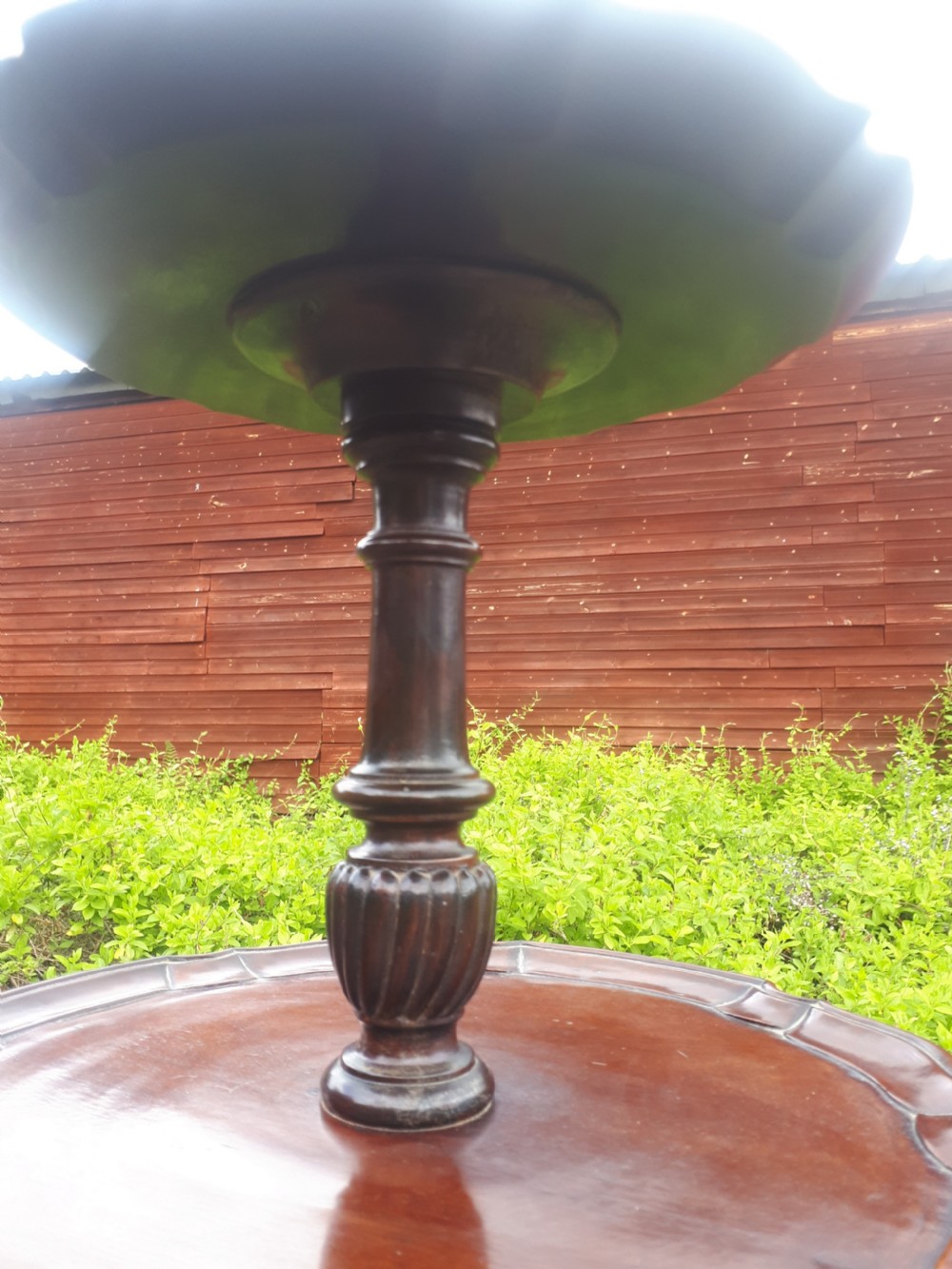 Edwardian mahogany 3 tier dumb waiter  View III