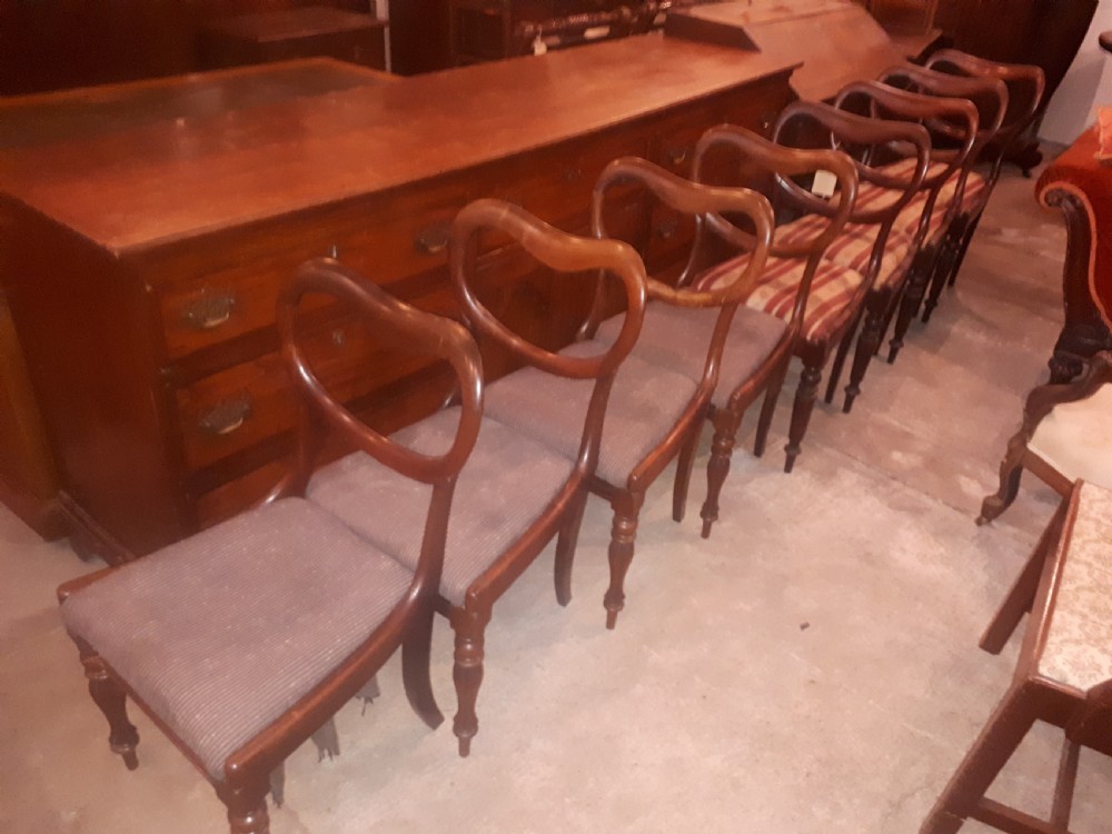 8 early Victorian dining chairs-£40 per chair. View VII