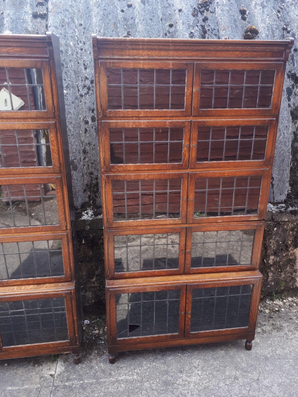 Pair of early 20th century oak Minty 