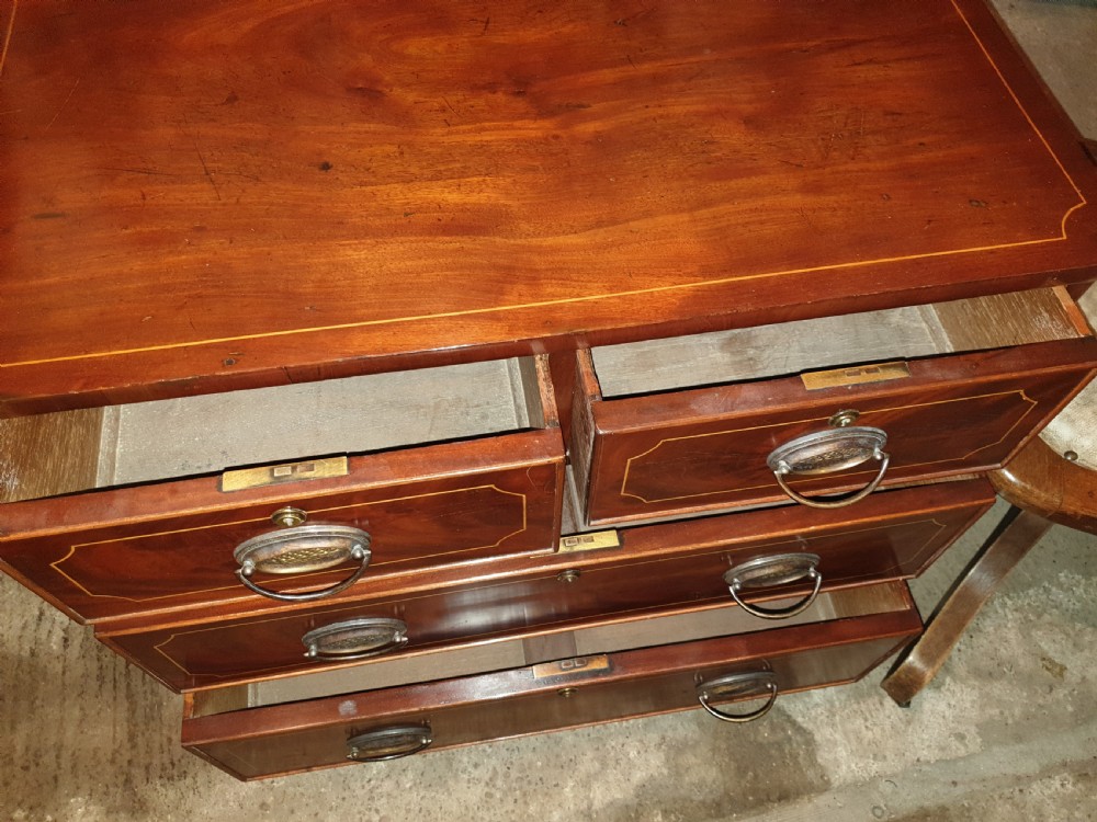Pretty small Regency chest of drawers View IV