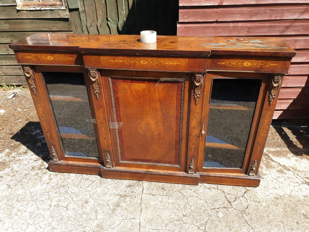 19th century inland 3 door side cabinet 