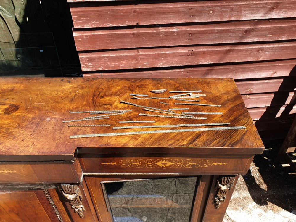 19th century inland 3 door side cabinet  View II