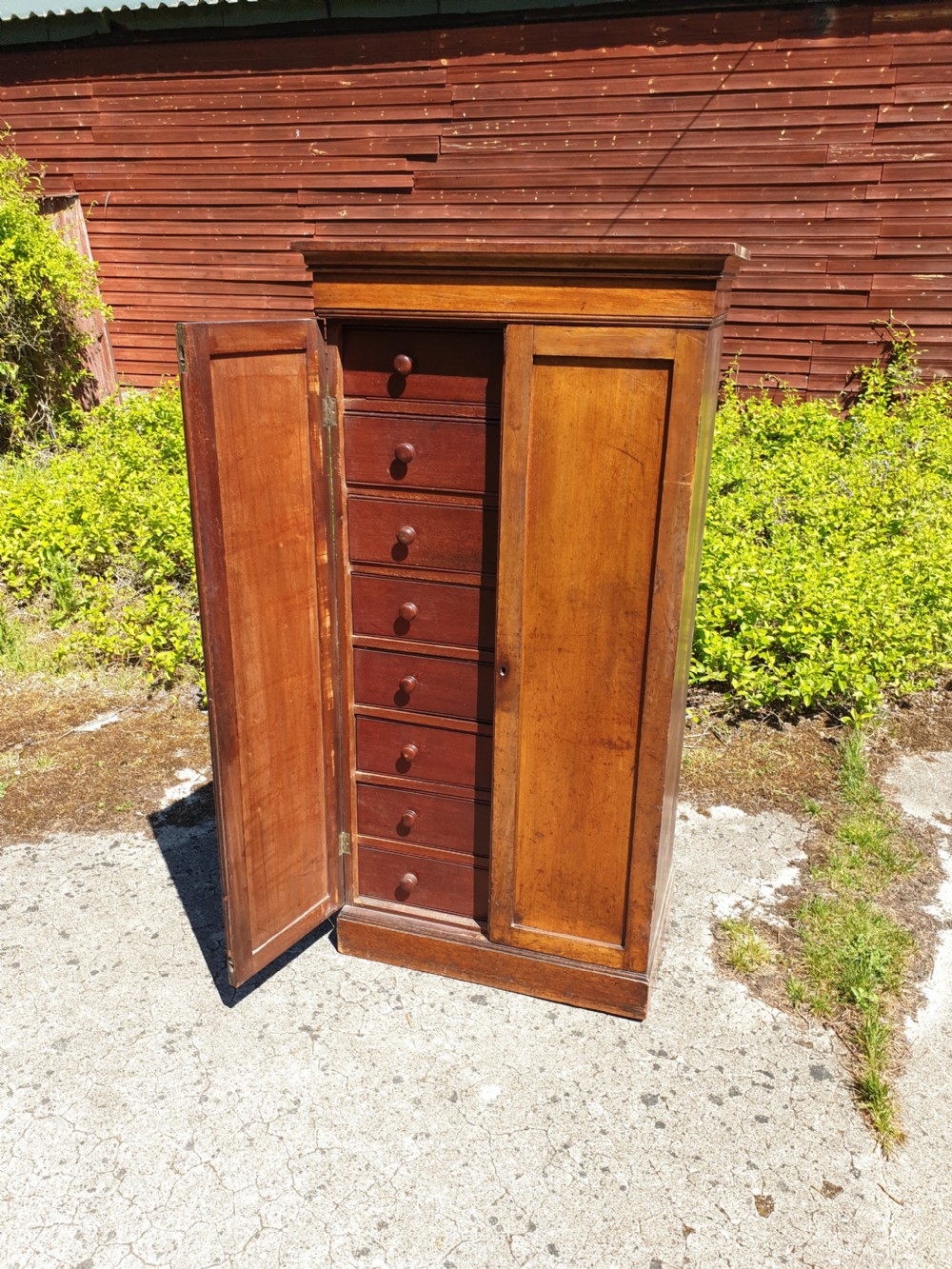Large mid 19th century office cabinet of 8 drawers View IV