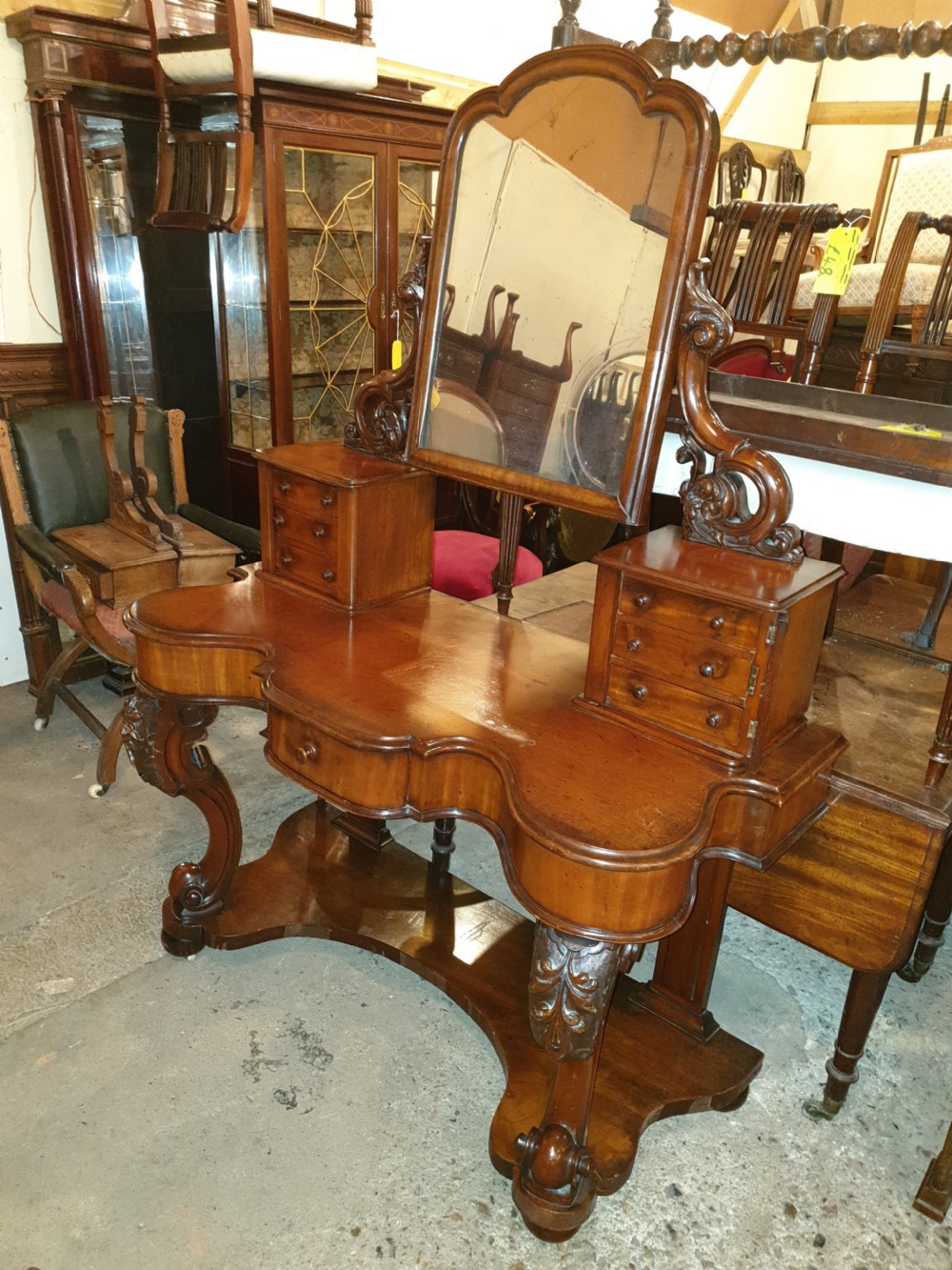 Victorian mahogany Duchess dressing table