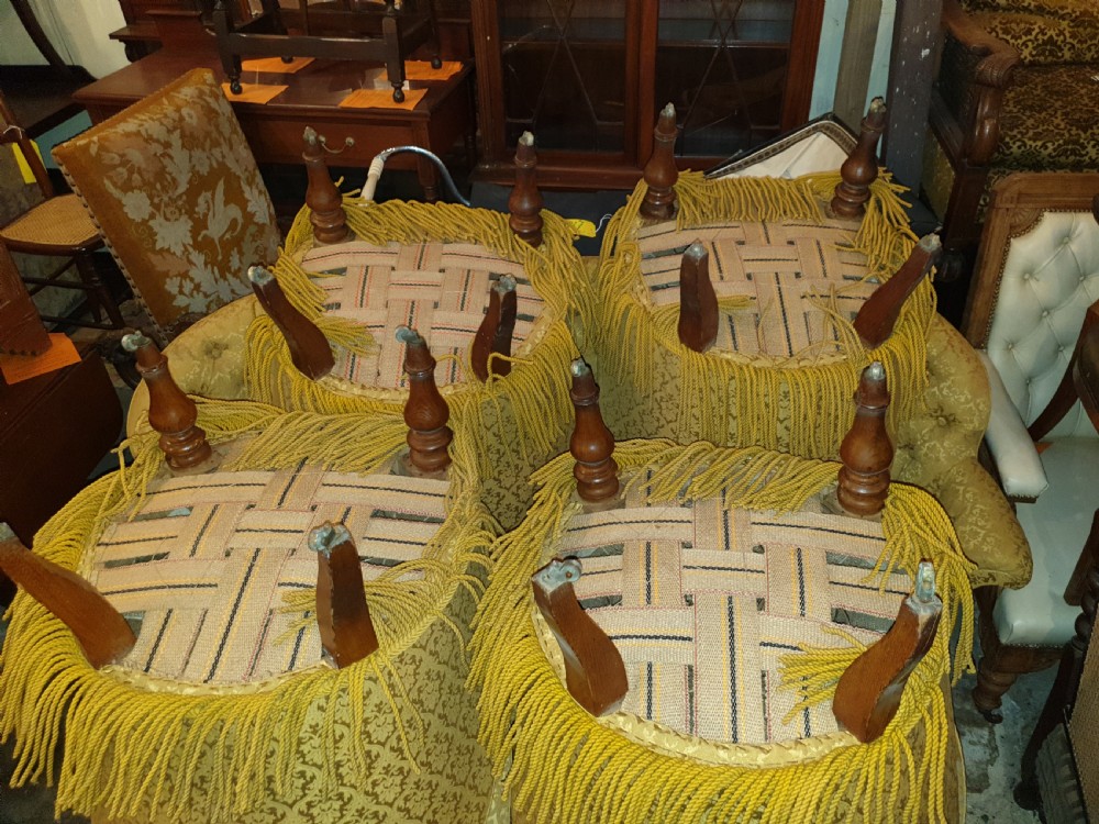 Good 7 piece drawing room suite.Upholstery in very good condition.  View VI