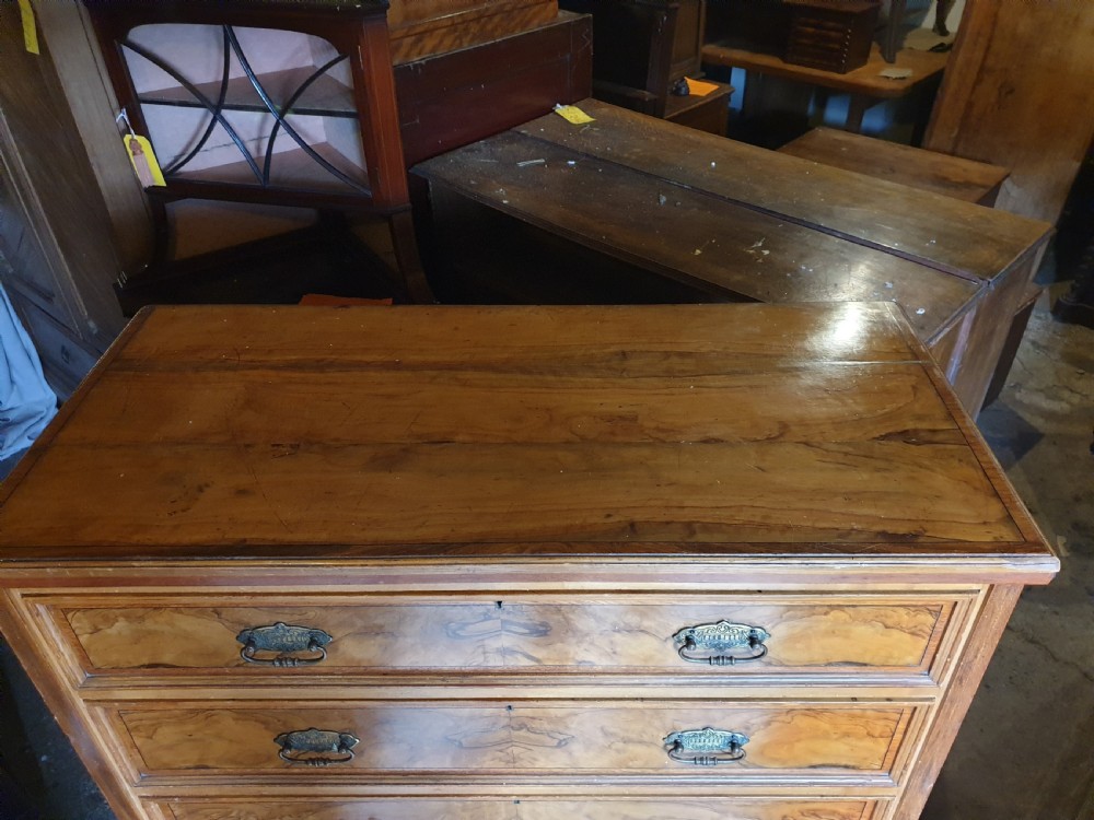Good practical late 19th century chest of 5 drawers  View II