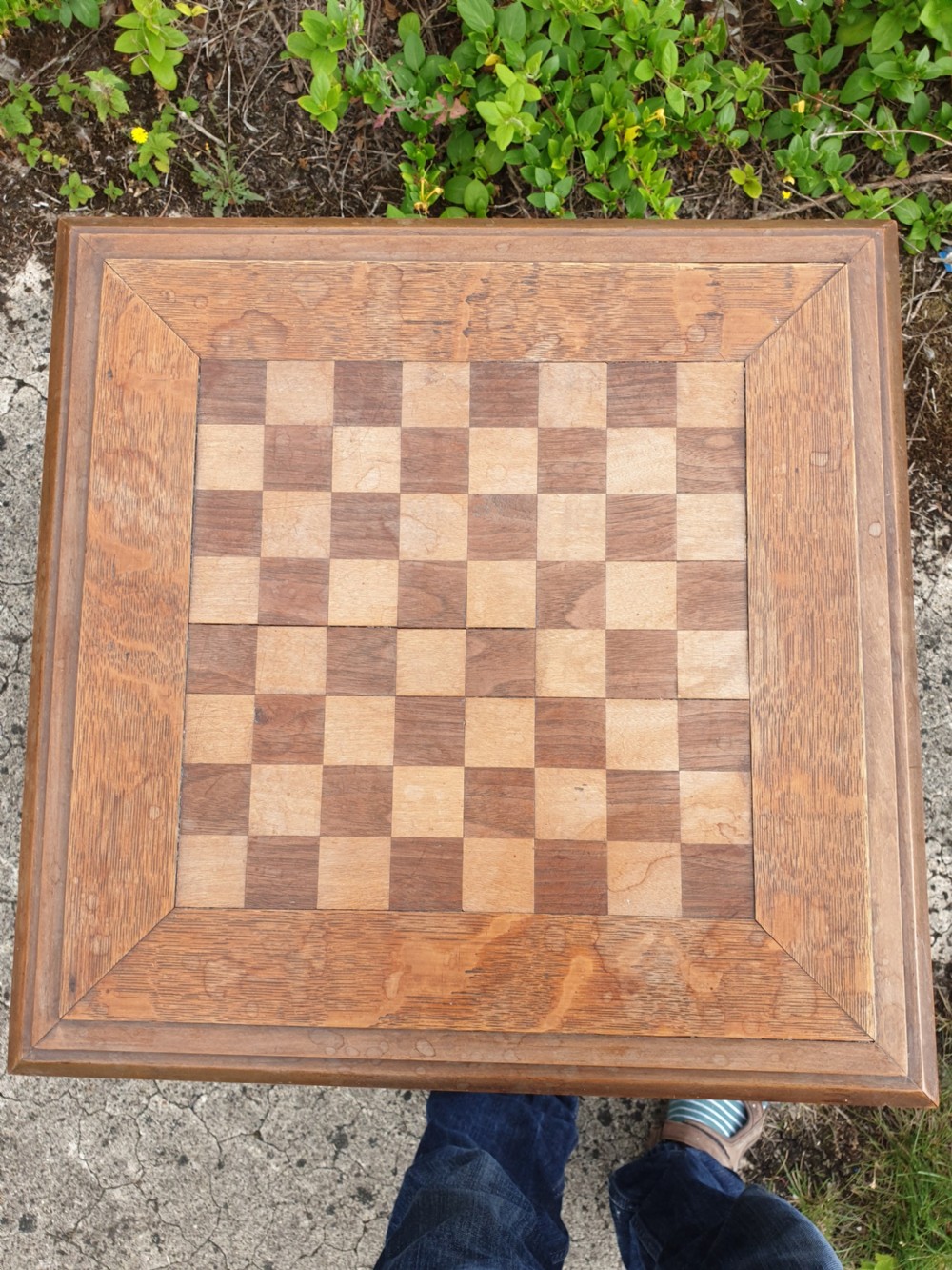 Oak arts and crafts games table View VII