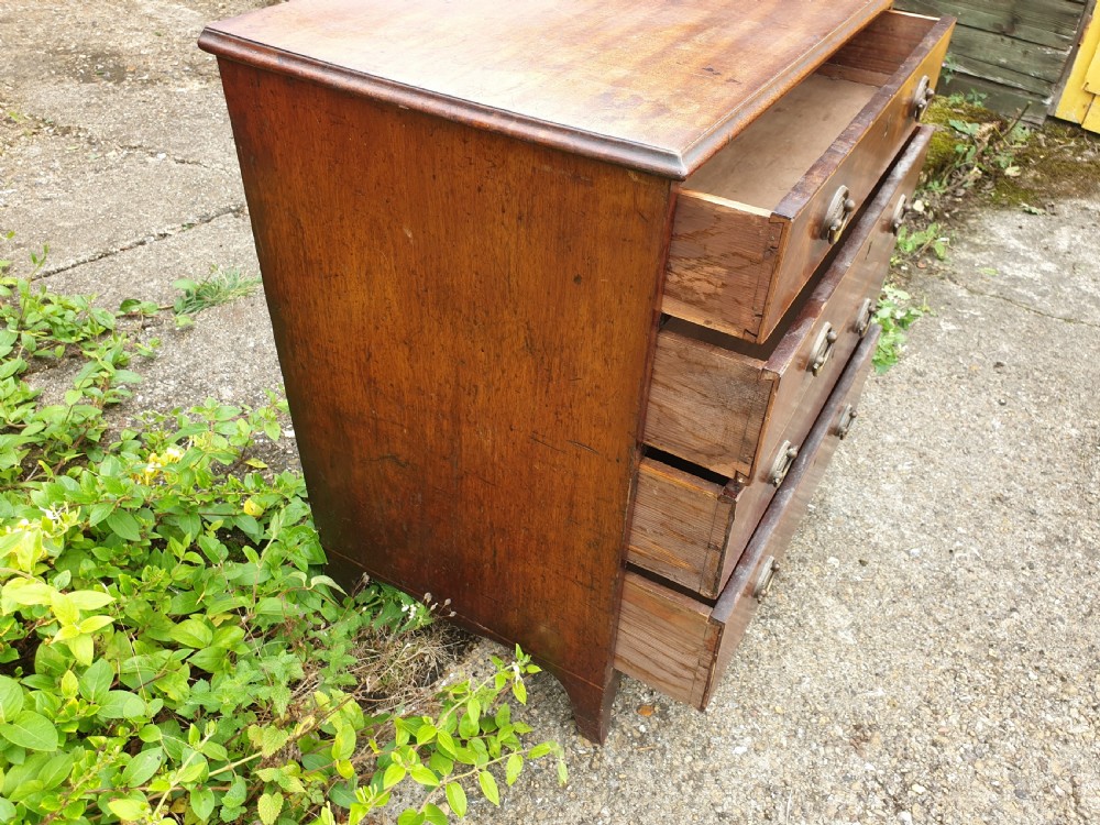 Small mahogany chest of 4 drawers View III