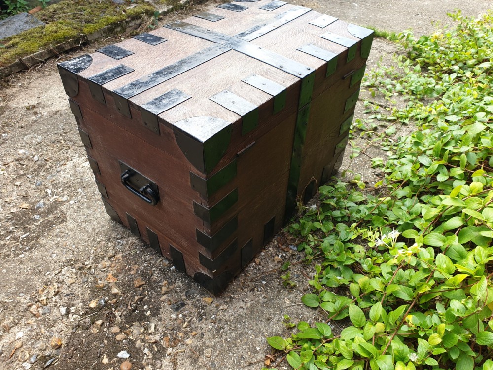 Victorian oak iron bound 
