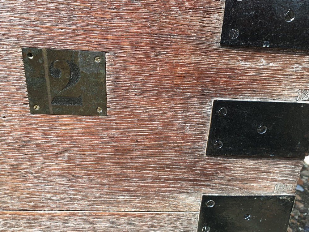 Victorian oak iron bound 