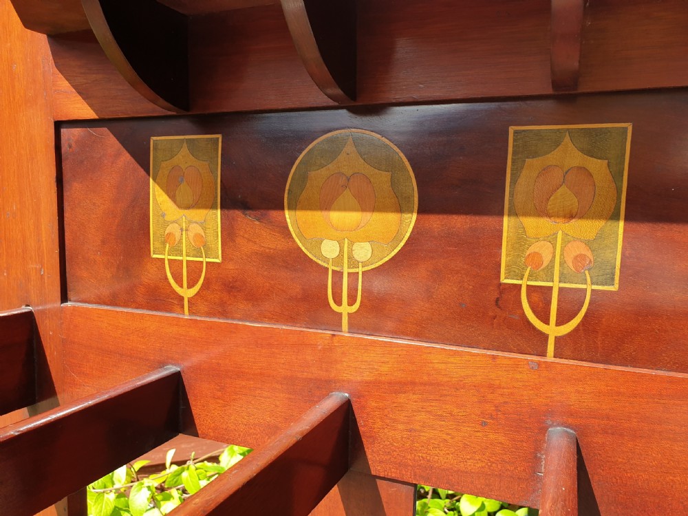 Small mahogany Art Nouveau hallstand View II