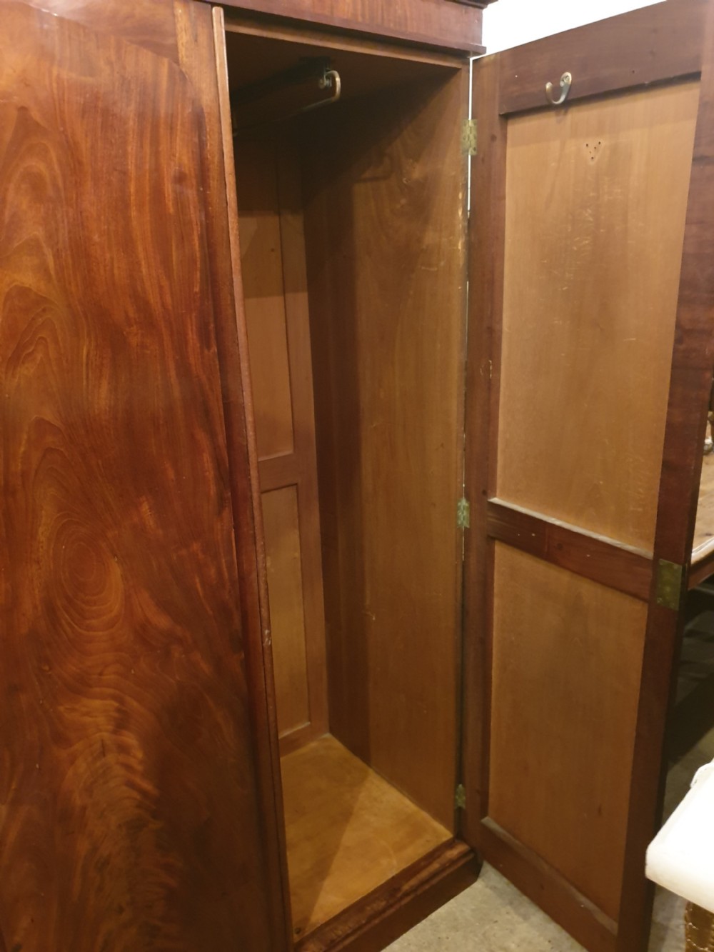 Neat and practical Early Victorian 3 door fitted wardrobe  View V