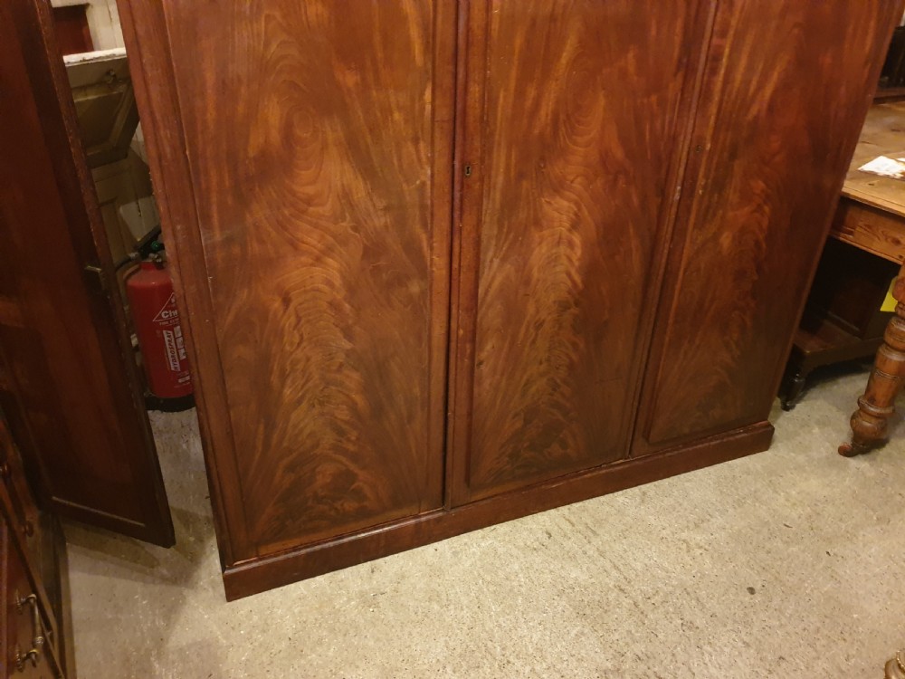 Neat and practical Early Victorian 3 door fitted wardrobe  View VIII