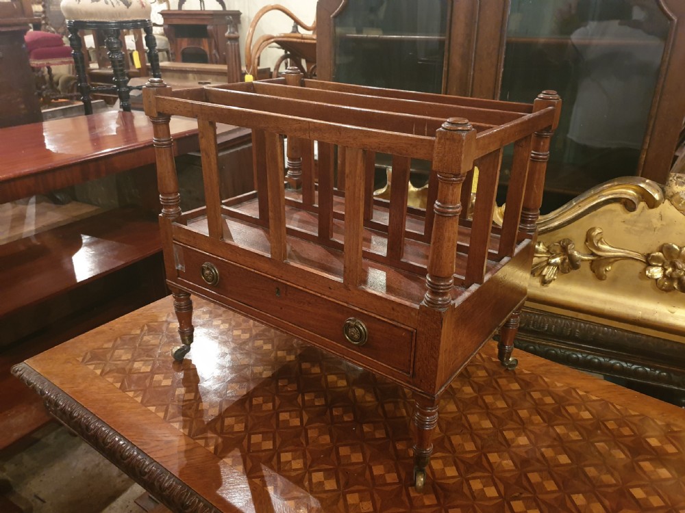 Regency mahogany Canterbury 