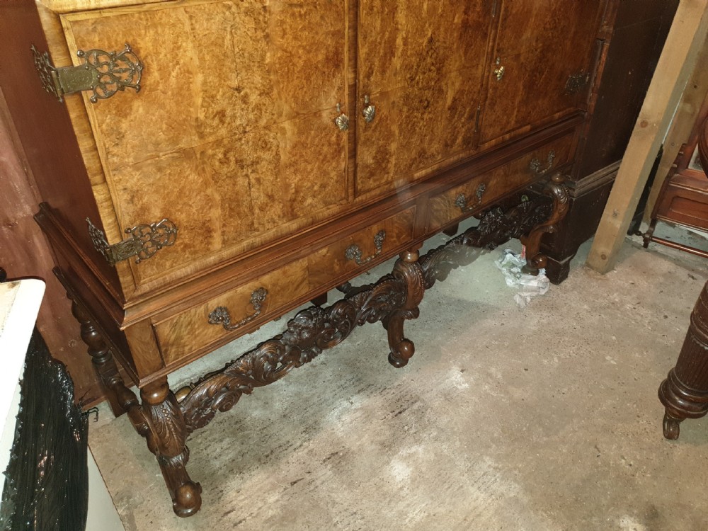 Good early 20th century walnut side cabinet.  View II